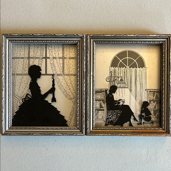 Vintage Silhouette Wall Art Set - Picture 1 of 3